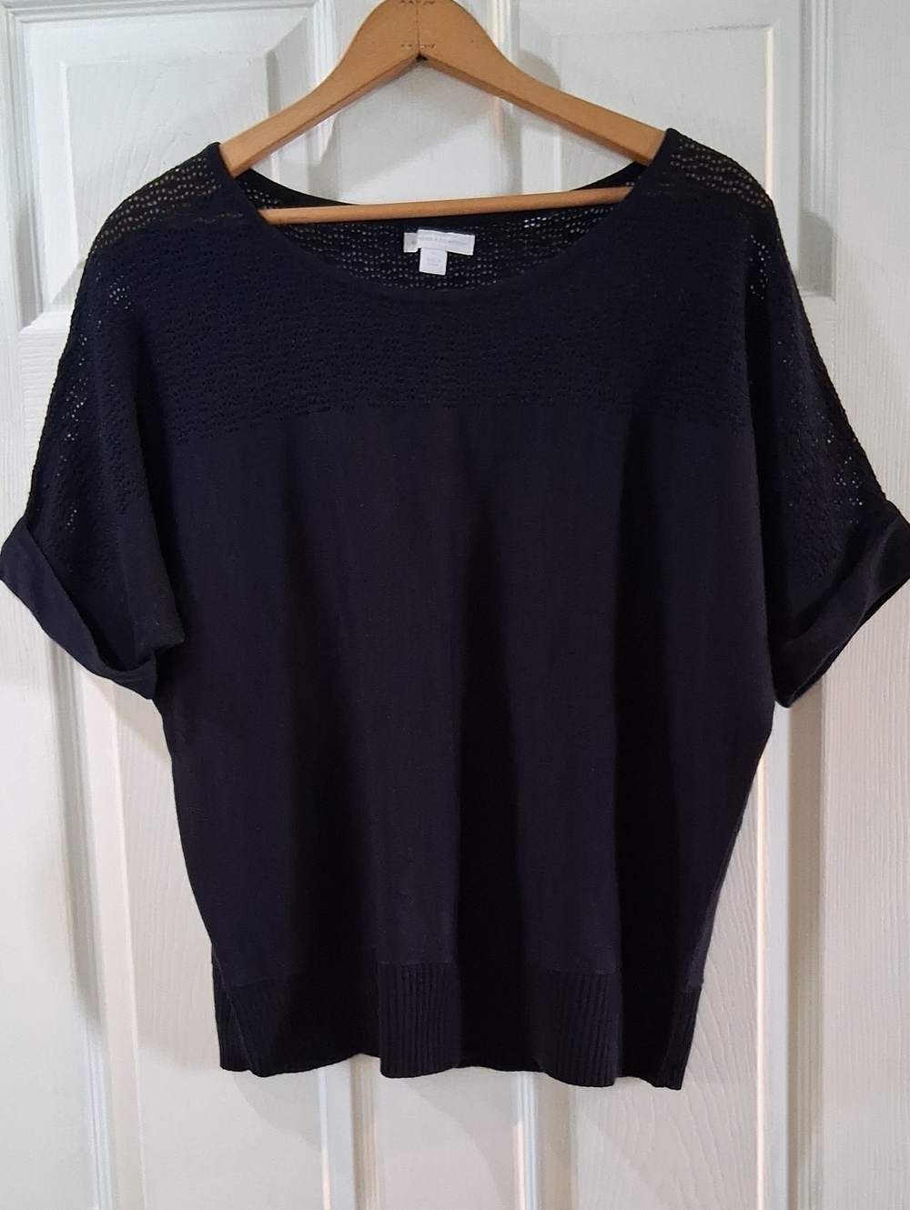 New York And Company Lightweight Navy Knit Women's Top